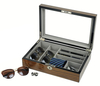 Sonny Custom Luxury Lacquered Walnut Wooden Jewelry Organizer Box for Sunglasses Pen Cufflinks Tie Rings