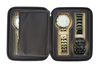 Sonny Leather Travel Watch Case Black Portable Watch Organizer Box Zipper Watch Bag