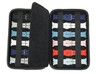 Sonny Black Lichee Pattern PU Leather Watch Band Box Watch Strap Holder for 12 Straps Storage