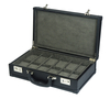 Sonny Leather Travel 12 Watch Briefcase Box for Men with Lock