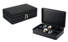 Sonny Black Soft Leather 10 Slots Branded Watch Box