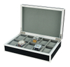Sonny Watch Box Black Wooden Piano Lacquer Watch Organizer Storage Box for Men
