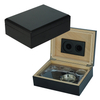 Luxury Wood Handcrafted Cigar Humidor - Cigar Set Gifts for Men - Cigar Accessories - Humidor Humidifier