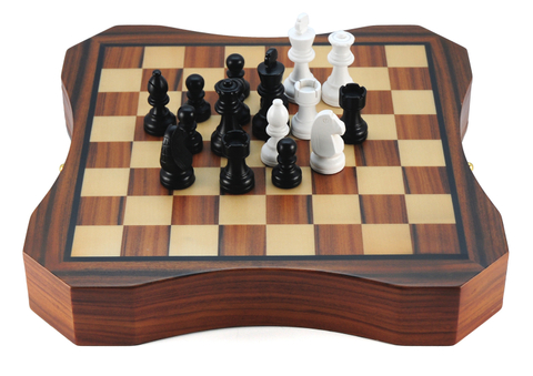 Sonny Custom Luxury Rosewood Wooden Chess Set Board Game with Drawer
