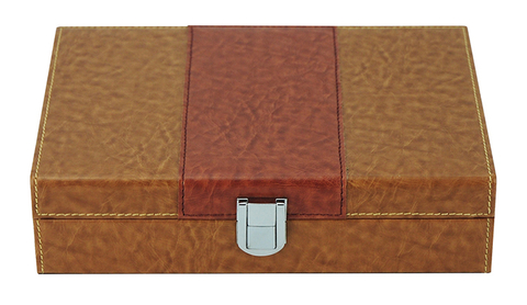 Sonny Factory Manufacturing Social Get-together Custom Chinese Mahjong Game Set Leather Lockable Box