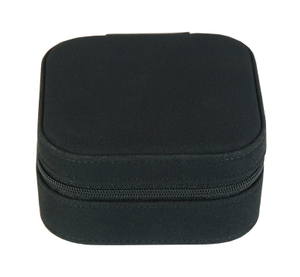 Sonny 2023 New Style Black PU Leather Jewelry Case Portable Packaging Case With A Mirror