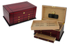 Exquisite Workmanship 100 CT Wooden Cigar Box Humidor With Drawer And Removable Tray