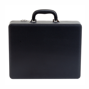  Sonny High Quality 18 Slots Black Leather Watch Box Travel Watch Briefcase