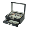 2023 High Popularity Product Luxury Multifunction Watch&jewelry Display Storage Case Double Layer with Drawer for Men/women Gift