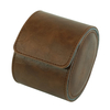 Sonny High Quality 1 2 3 Slots Brown Leather Watch Case Box Travel Watch Roll Organizer for Men