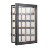 Luxury Wall-Mounted Wooden Watch Display Cabinet for 25 Watches