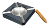 Sonny High Gloss Carbon Fiber Wooden Ash Tray Square Ashtray with Cutter in stock