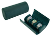 Sonny Luxury Custom Logo Green Leather Watch Roll Travel Watch Box Case