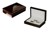 Sonny Ready TO Ship Low MOQ Customized Logo And Color Wood Ring Box 16 Pairs High Gloss Wooden Cufflinks Box