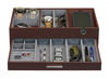 Sonny Custom 2 Layer Large Brown PU Leather Mens Valet Tray Desk Organizer for Watch Phone Cufflinks Pen