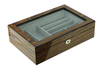 Wholesale Custom Logo Luxury Wooden Jewelry Packaging Storage Display Case Wood Box with Glass Window for Women Gift