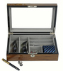 Sonny Custom Luxury Lacquered Walnut Wooden Jewelry Organizer Box for Sunglasses Pen Cufflinks Tie Rings