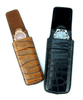 Sonny Black Real Leather Single Travel Watch Case Croco Pattern Black Watch Pouch