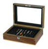 Sonny High End Personalized Luxury Walnut Wooden Pen Box for 20 Fountain Box