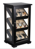 Sonny OEM 3 Trays 18 Slots Collection Solid Wood Veneer Organizer Box Watch Display Cabinet
