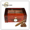 Double Color veneer Inlaid Wooden Cedar Humidor 100 CT