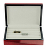 Elegant 16 Paris Cherry High Gloss Wooden Cufflinks Rings Jewelry Display Box Desktop Organizer for Man