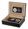 Luxury Wood Handcrafted Cigar Humidor - Cigar Set Gifts for Men - Cigar Accessories - Humidor Humidifier