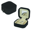 Sonny 2023 New Style Black PU Leather Jewelry Case Portable Packaging Case With A Mirror