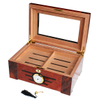 Double Color veneer Inlaid Wooden Cedar Humidor 100 CT