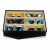 Sonny Handcrafted Carbon Fiber Black Leather 6 Sunglasses Box Gift Packaging Box