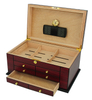 Exquisite Workmanship 100 CT Wooden Cigar Box Humidor With Drawer And Removable Tray