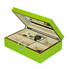 Sonny High End Luxury Glossy Wood Jewelry Packaging Box Organizer for Watch Cufflinks Rings Bracelet Studs Storage with Mirror