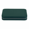 Sonny New High Quality Green Leather Watch Band Packaging Box for 10 Leather Silicone Strap Organizer