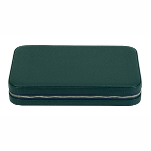 Sonny New High Quality Green Leather Watch Band Packaging Box for 10 Leather Silicone Strap Organizer