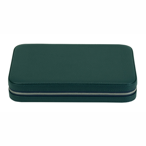 Sonny New High Quality Green Leather Watch Band Packaging Box for 10 Leather Silicone Strap Organizer