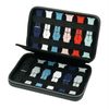Sonny Black Lichee Pattern PU Leather Watch Band Box Watch Strap Holder for 12 Straps Storage