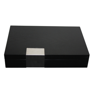 2023 Sonny Premium Black Wooden Perfume Box Packaging Case MDF