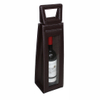 Sonny Custom Portable Brown Leather Gift Box Packaging for Single Red Wine Bottle
