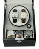 Sonny Black Ebony 5 Slots High Glossy Wooden Watch Winder Display Box for Automatic Watches