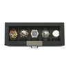 Sonny Custom Wholesale 5 Slots Black Leather Watch Box Organizer with Drawer