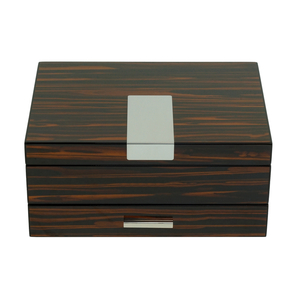 Sonny Custom Luxury Mens Ebony Wood 8 Slots Watch Box Organizer with Drawer