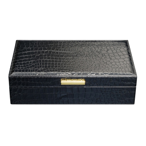 Sonny Custom Wholesale Luxury 10 Slots Crocodile Pattern Leather Watch Box for Men