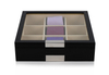 Personalized 9 Tie Display Case Black Wooden Storage Box for Men Gift Box