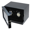 Sonny High End Glossy Black Wooden Watch WInder Box for 2 Mechanical Watches