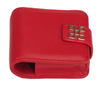 Sonny High End Lambskin Real Leather Lipstick Case Holder Mini Portable Travel Cosmetic Make Up Bag for 3 Lip Rouge