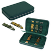 Sonny New High Quality Green Leather Watch Band Packaging Box for 10 Leather Silicone Strap Organizer