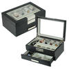 2023 High Popularity Product Luxury Multifunction Watch&jewelry Display Storage Case Double Layer with Drawer for Men/women Gift