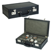 Sonny Leather Travel 12 Watch Briefcase Box for Men with Lock