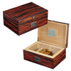 Sonny In Stock Large Storage 50 CT Spanish Wooden Humidor Ebony Cigar Box For Men