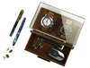 Sonny New Design Brown Leather Men 2 Watch Display Box Case with Drawer